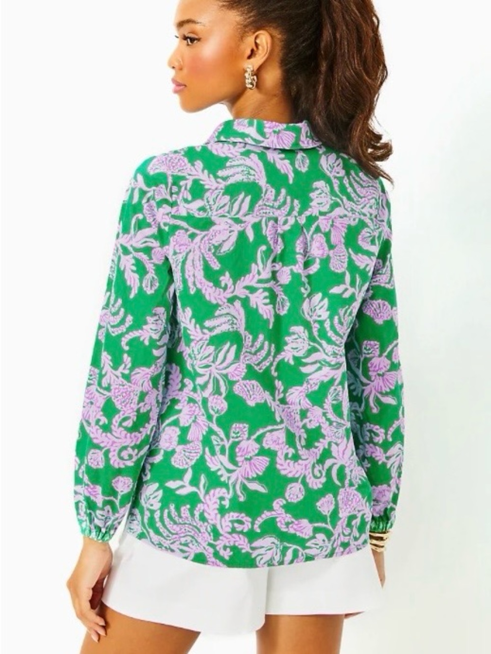 NWT Lilly Pulitzer Jae Tunic green XL - Picture 2 of 6